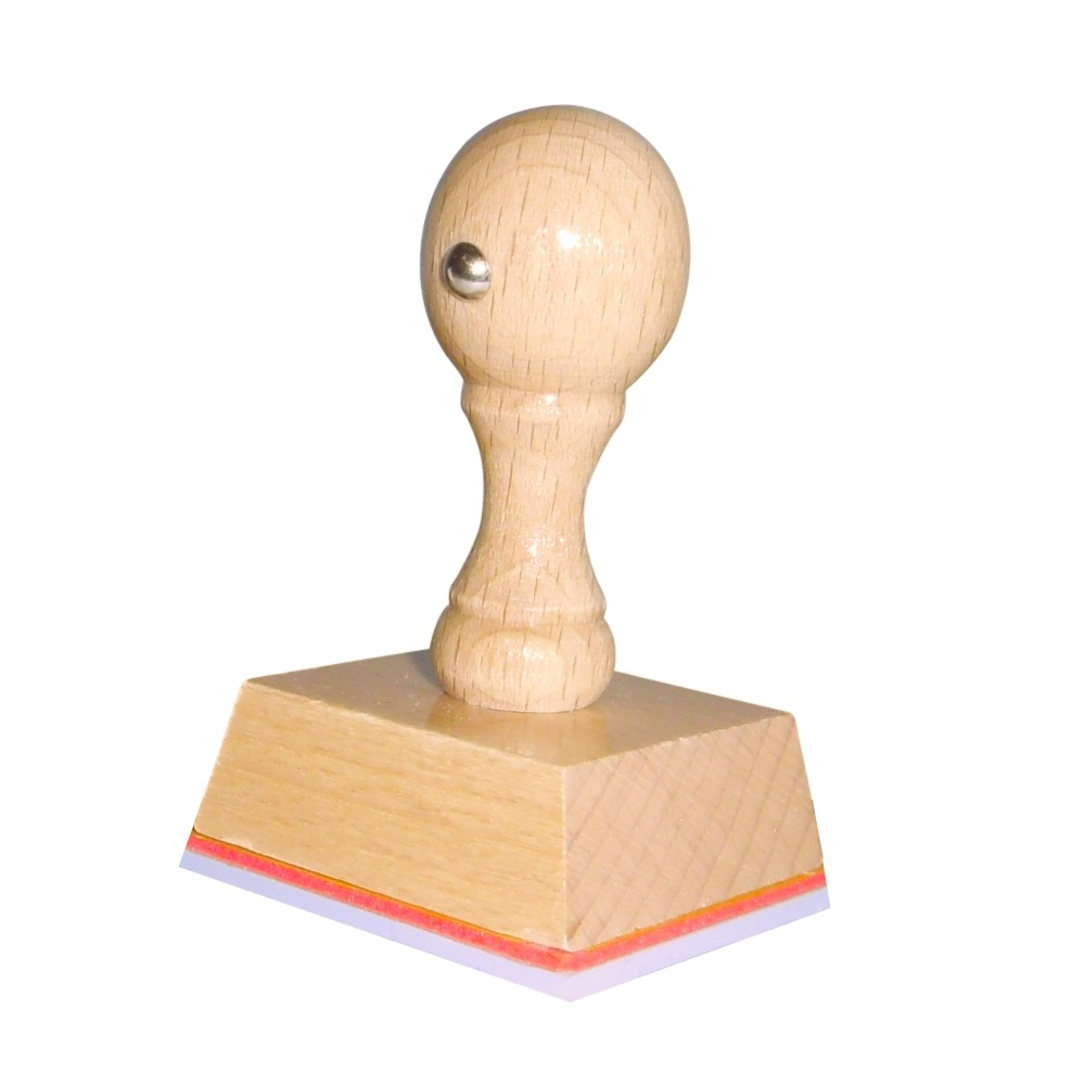 Holzstempel quadratisch