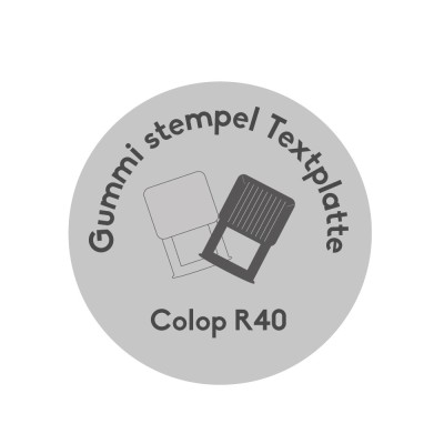 Tekstplaatje Colop Printer R40