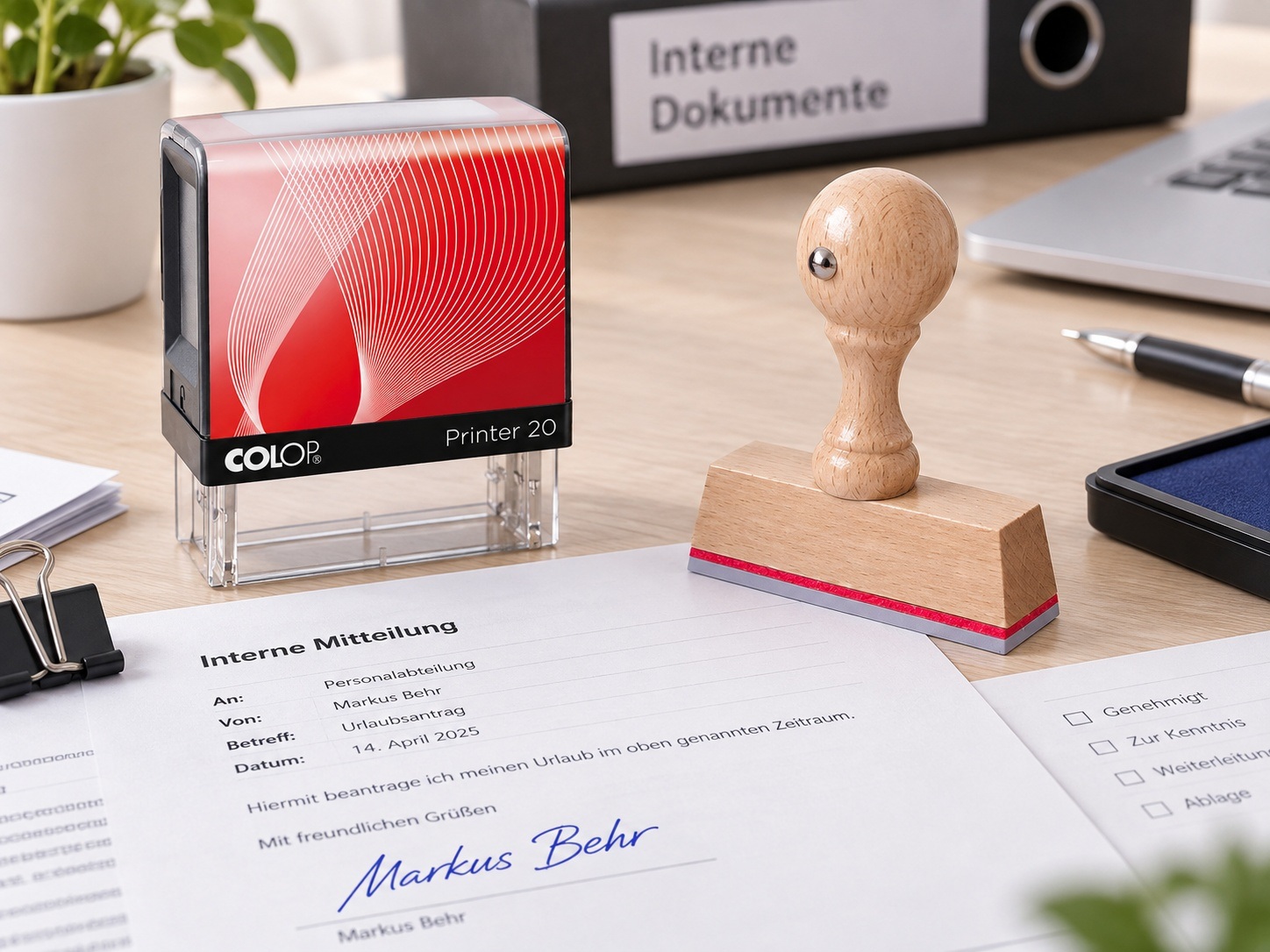 Unterschriften-Stempel