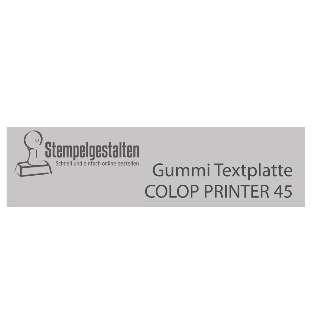 Textplatte Colop Printer45 | Stempelgestalten.de
