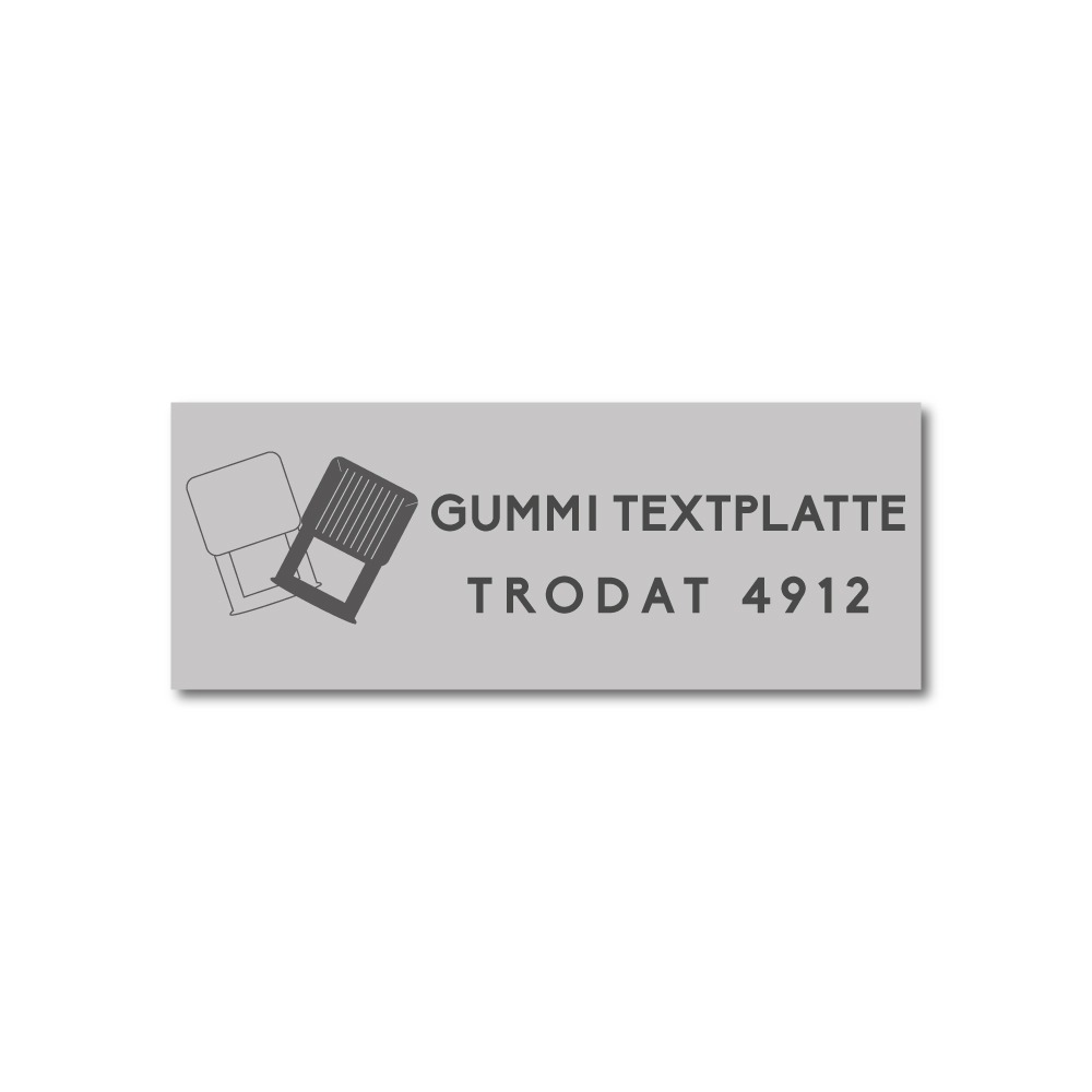 Textplatte Stempel Trodat Printy 4912