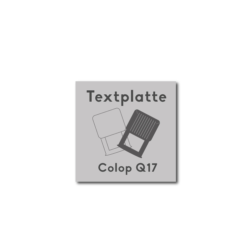 Textplattse Colop Printer Q17 | Stempelgestalten.d