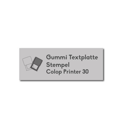 Textplatte Stempel Colop Printer 30 | Stempelgestalten.de