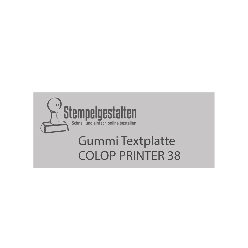 Textplatte Colop Printer 38 | Stempelgestalten.de