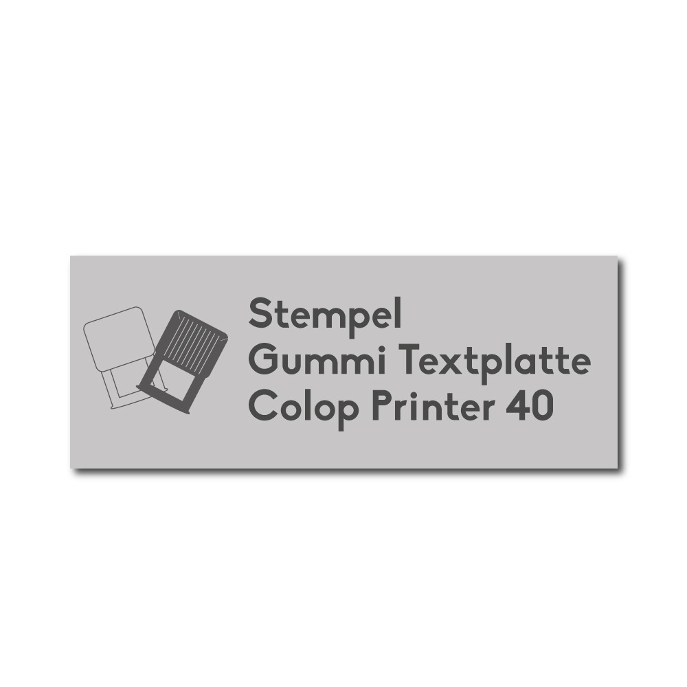 Textplatte Colop Printer 40 | Stempelgestalten.de