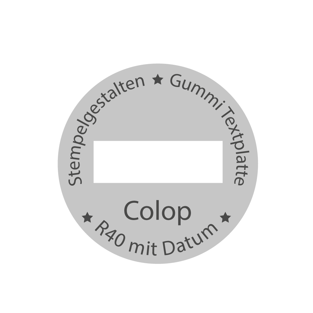 Textplatte Colop Printer R 40/D | Stempelgestalten.de