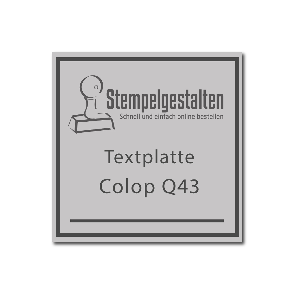 Textplatte Colop Printer Q43 | Stempelgestalten.de