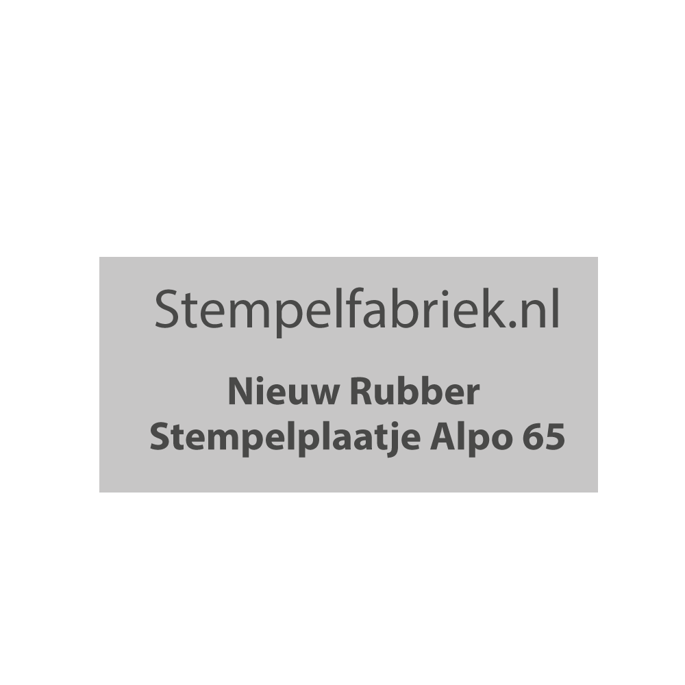 Textplatte Alpo 65